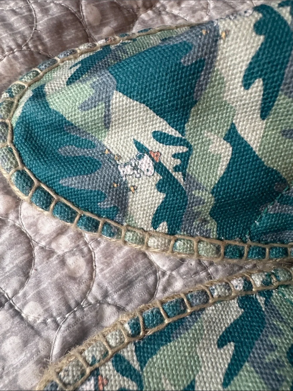 Ubuntu Snoopy teal Canvas Espadrilles